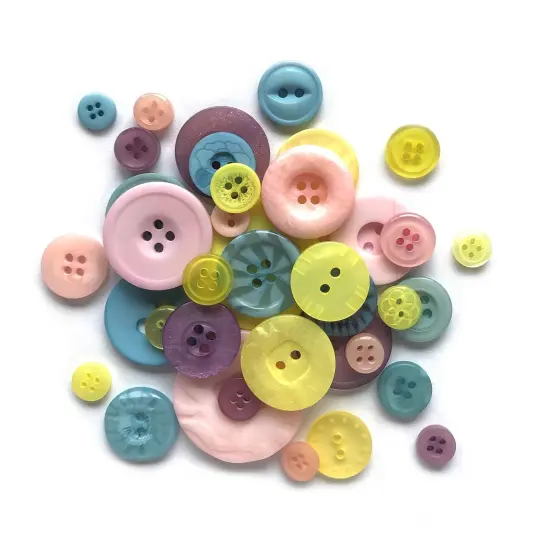 Buttons Galore Button Bonanza Bulk Buttons for Sewing & Crafts, Assorted Colors - .50 LBS. Harvest {3}
