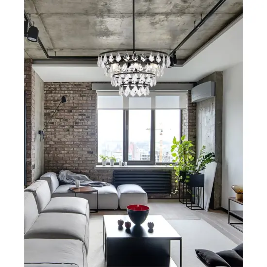 Ella 20 inch pendant in black {2}