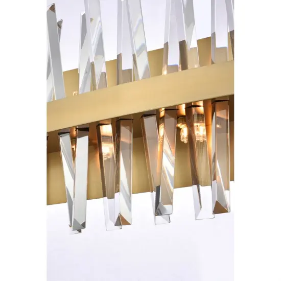 Serephina 36 inch crystal bath sconce in satin gold {4}