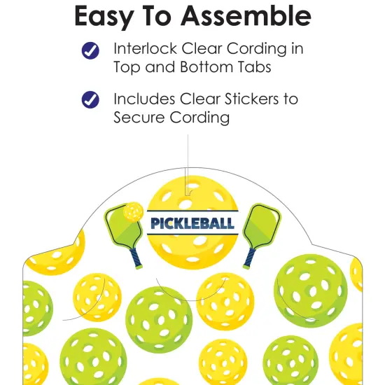 Big Dot of Happiness Let&rsquo;s Rally - Pickleball - Birthday or Retirement Party Vertical Photo Garland 35 Pieces {6}