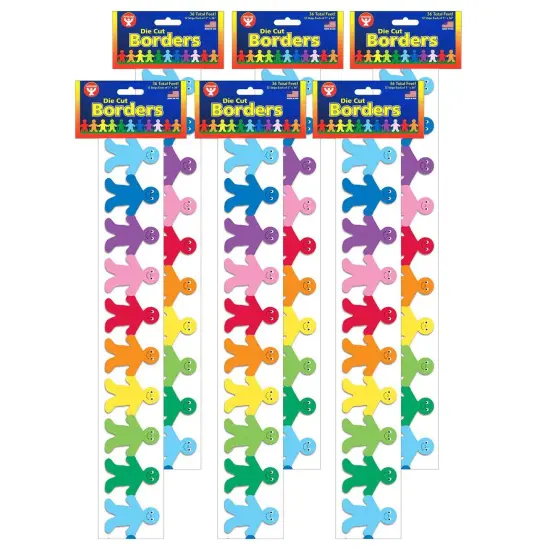 Rainbow Kids Mighty Brights&trade; Border, 36 Feet Per Pack, 6 Packs {1}