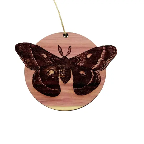 Cecropia Moth - Cedar Ornament {1}