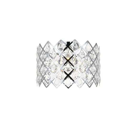 Lyla 13 inch flush mount in chrome {1}