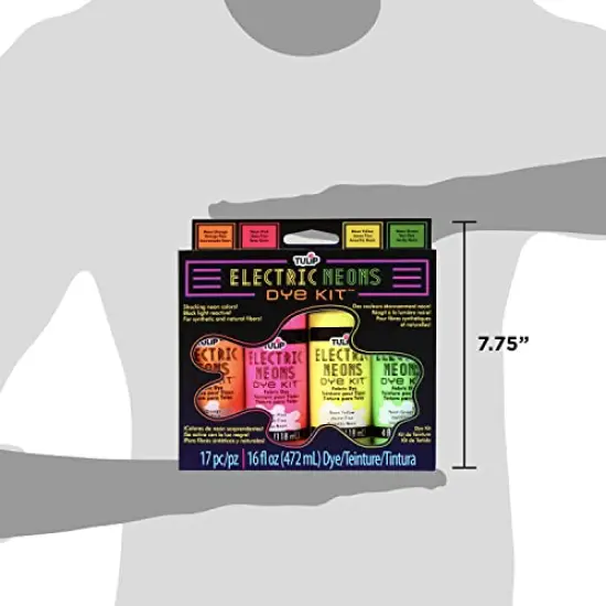 Fabric 32714 Fdy Multi Fl Neons Dye Kit, As Detailed {3}