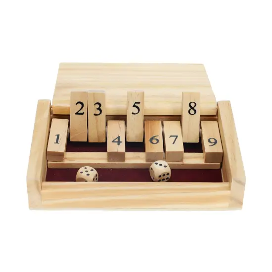 WE Games Mini 9 Number Shut The Box Game Wooden - 5.5 inches {2}