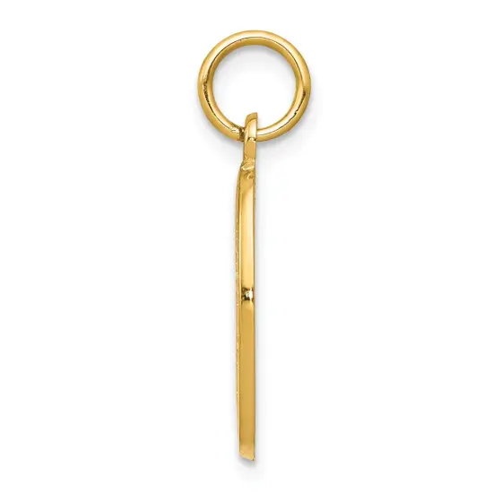 10K Yellow Gold Saint Christopher Pendant Charm New 25 X 11mm Jewerly {4}