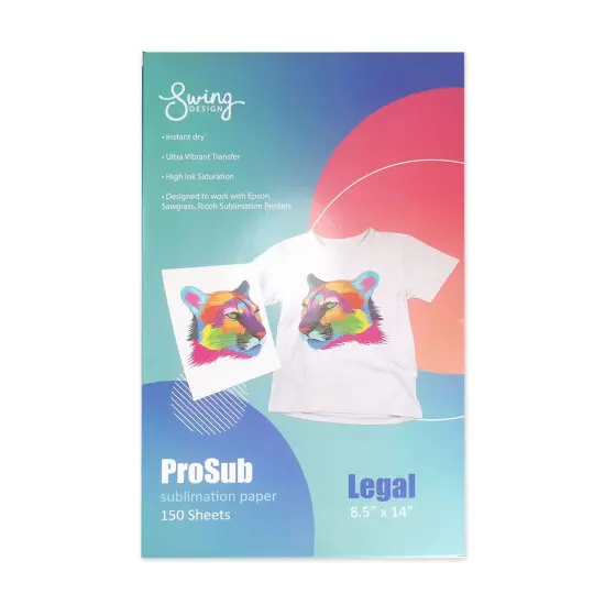 ProSub Premium Sublimation Heat Transfer Paper 8.5" x 14" for Epson, Sawgrass - 150 Sheets {2}