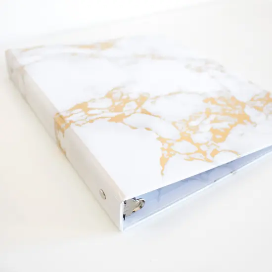 bloom daily planners 1" Ring Binder, 10" x 11.5", Marble {4}