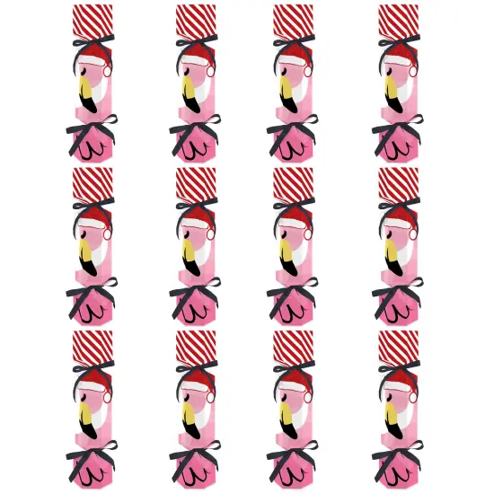 Big Dot of Happiness Flamingle Bells No Snap Tropical Christmas Party Table Favors DIY Cracker Boxes Set of 12 {6}