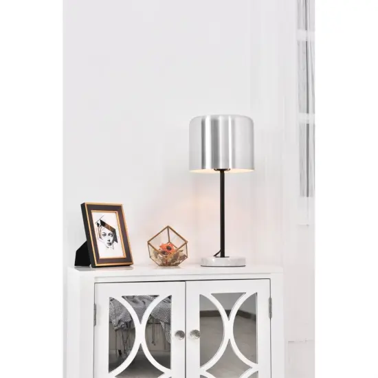 Exemplar 1 light brushed nickel Table lamp {2}