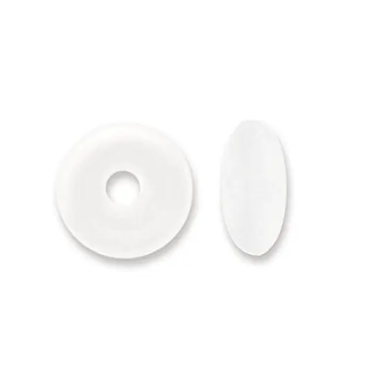 JewelrySupply Bead Bumpers 1.5mm White (50-Pcs) {1}