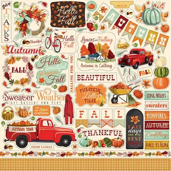 Carta Bella Fall Break Element Stickers {1}