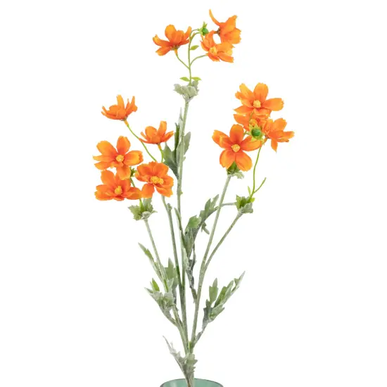 Allstate Baby Cosmos Artificial Silk Floral Spray - 27.5" - Orange {4}