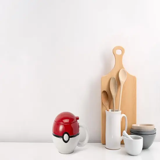 Pokemon Pokeball Ceramic Coffee Mug with Lid {7}