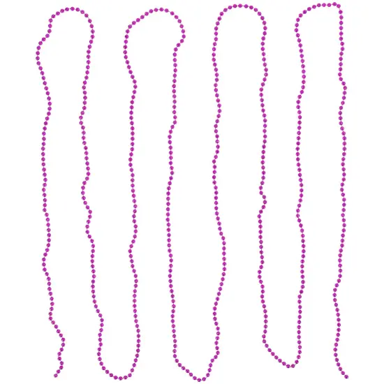 Northlight Shiny Beaded Christmas Garland -15' x .25" - Pink - Unlit {1}