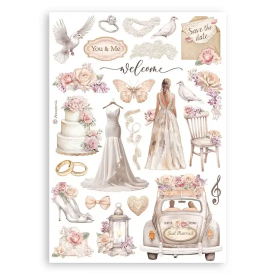 Stamperia A5 Washi Pad 8/Pkg-Romance Forever {3}