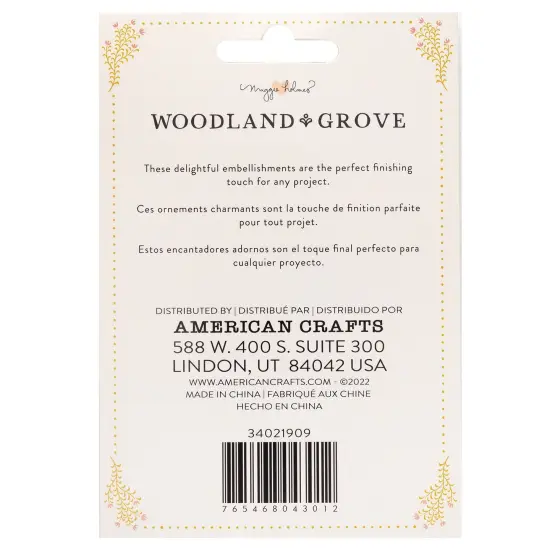 Maggie Holmes Woodland Grove Bow Clips-4/Pkg {2}