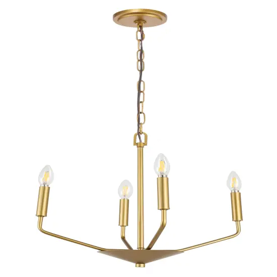 Enzo 4 light Brass pendant {6}