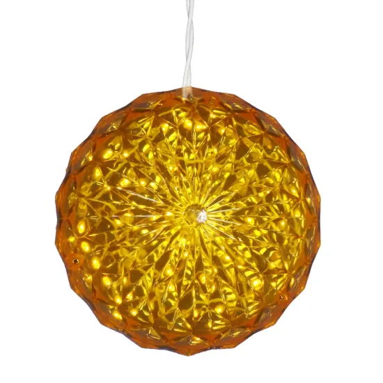 30Lt x 6" LED Yellow Crystal Ball Outdoo {1}