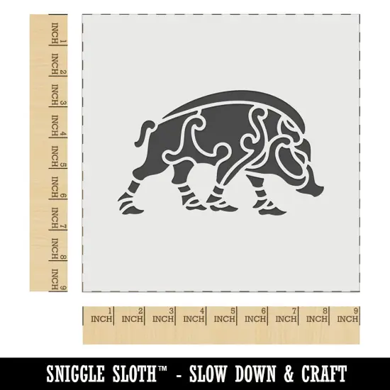 Boar Viking Nordic Celtic Wall Cookie DIY Craft Reusable Stencil {1}