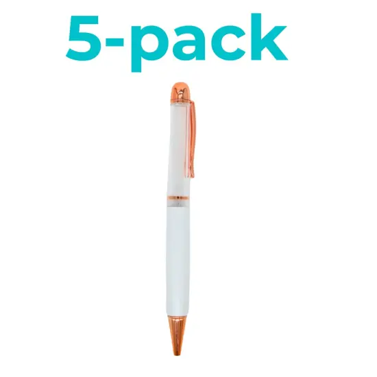 Snow Globe Fillable Pen Blanks 5 pack Silver {5}