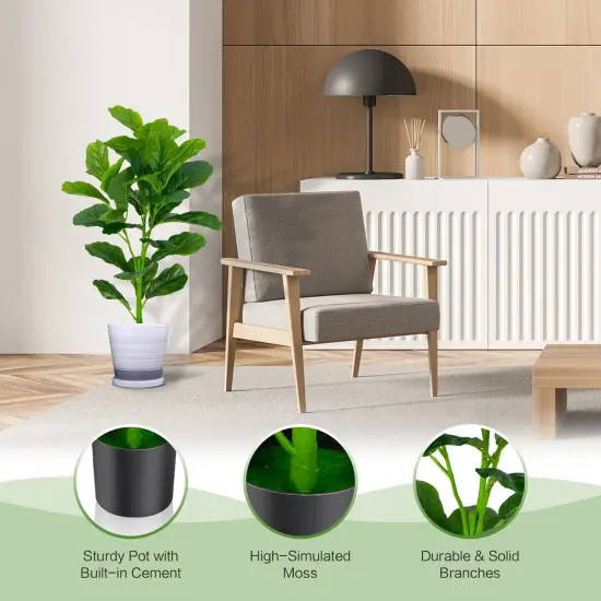 2-Pack Artificial Fiddle Leaf Fig Tree {3}