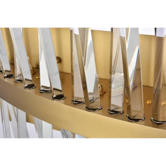 Serephina 24 inch crystal bath sconce in satin gold {5}