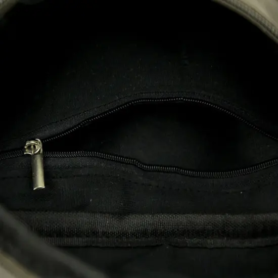 Grey Vinyl Sloth Face Adjustable Fanny Pack {4}