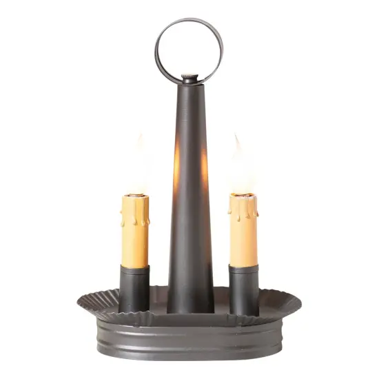 Irvins Country Tinware Oval Double Accent Light in Smokey Black {1}