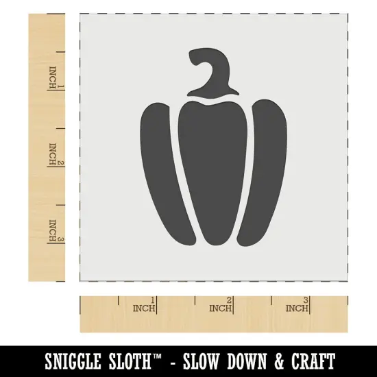 Bell Pepper Garden Vegetable Wall Cookie DIY Craft Reusable Stencil {6}