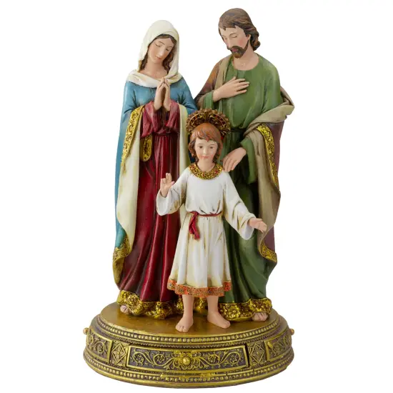 Roman Joseph's Studio Heavenly Protectors Holy Family Figurine - 10.5" Gold {1}