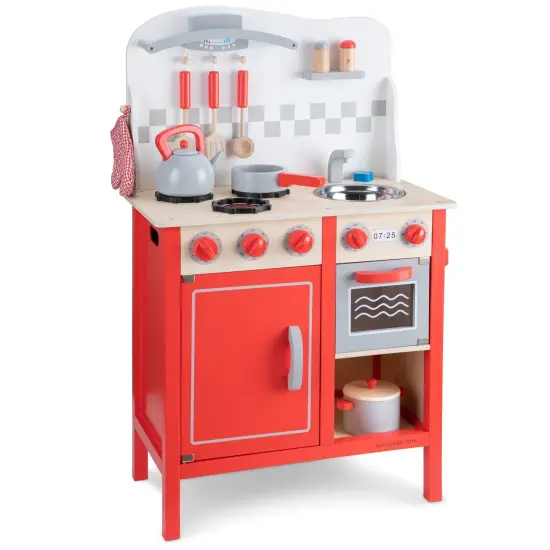 New Classic Toys Kitchenette Bon Appetit DeLuxe, Red {2}