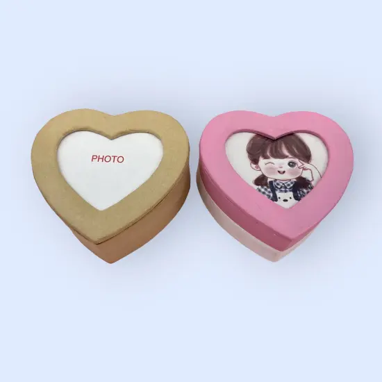 Value Pack of 36 Heart Photo Box - Small {4}