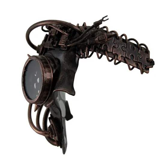 Dan Droid Steampunk Cyborg Spiked One Eyed Metallic Mask {2}