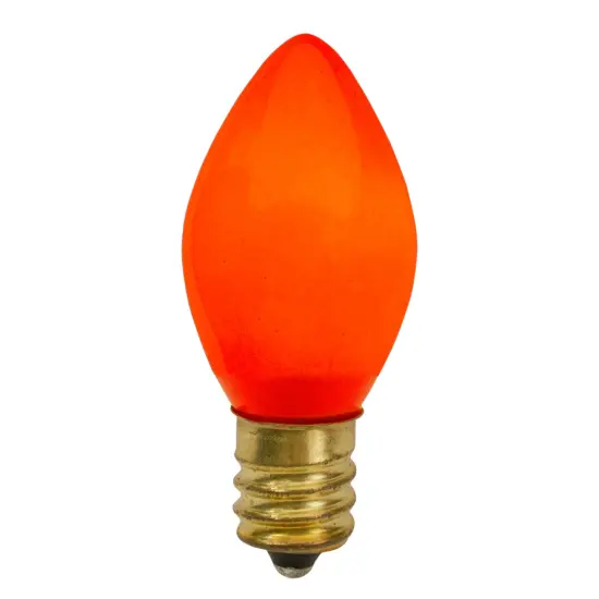 Northlight C7 Opaque Christmas Replacement Bulbs - Orange - 4ct {1}