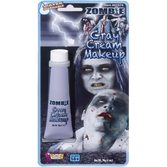 Zombie Grey Cream Makeup Costume Accessory {1}