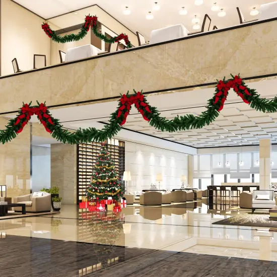 Northlight Balsam Pine Artificial Commercial Christmas Garland - 50' x 14" - Unlit Green {4}