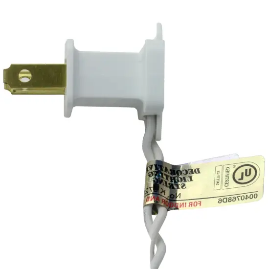 Brite Star LED Icicle Mini Christmas Lights - Pure White - 5.75 ft White Wire - 60ct {4}