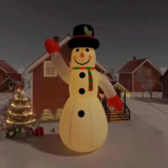 Christmas Inflatable Snowman with LEDs 316.9" {1}