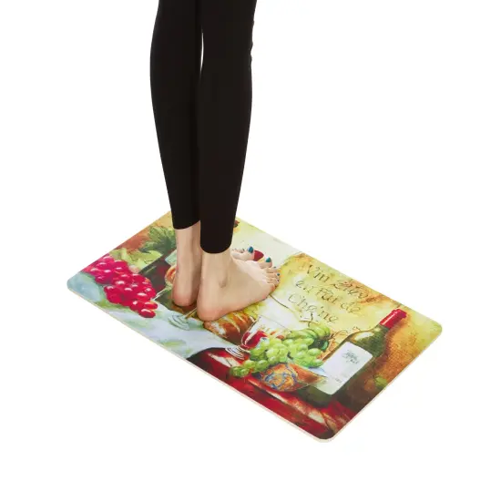 2-Pack Premium Comfort Kitchen Mats (Wine Table) {4}
