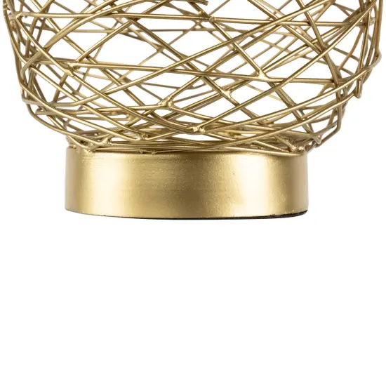 Northlight Small Woven Iron Votive Candle Holder - 6.25" - Brass Finish Bronze {6}