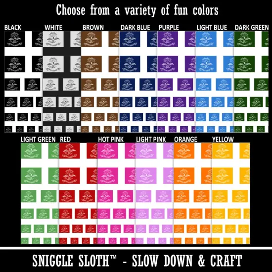 North Dakota State Flag Temporary Tattoo Water Resistant Fake Body Art Set Collection Light Blue {2}