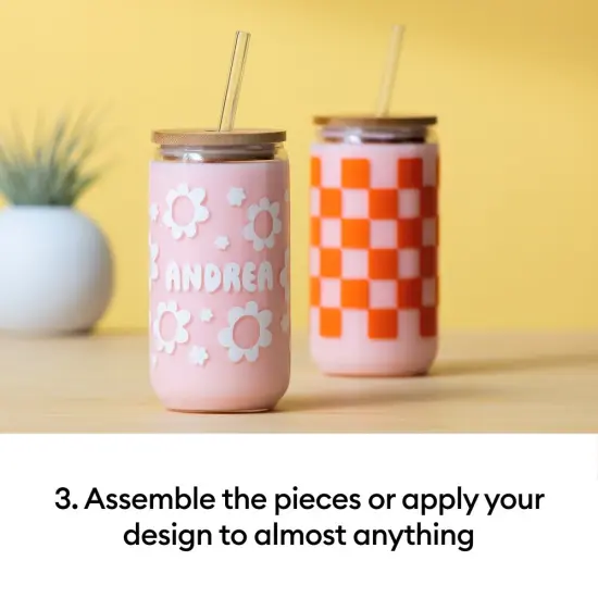 Cricut Joy Xtra Machine with Permanent Smart Vinyl Sampler Packs, Transfer Tape and Tool Set Bundle {4}