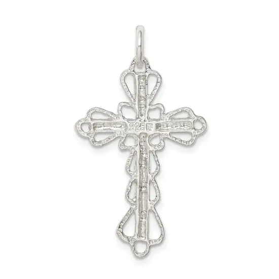 Sterling Silver Crucifix Pendant Religious Jewelry 36.6mm x 21mm {3}