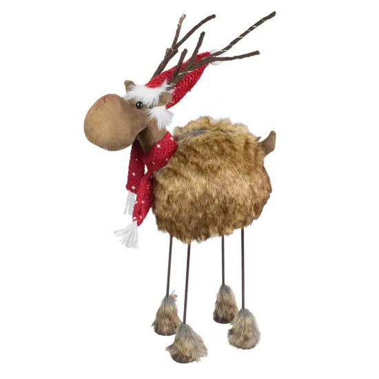 Northlight LED Lighted Faux Fur Reindeer Christmas Figure - 25" Brown {1}
