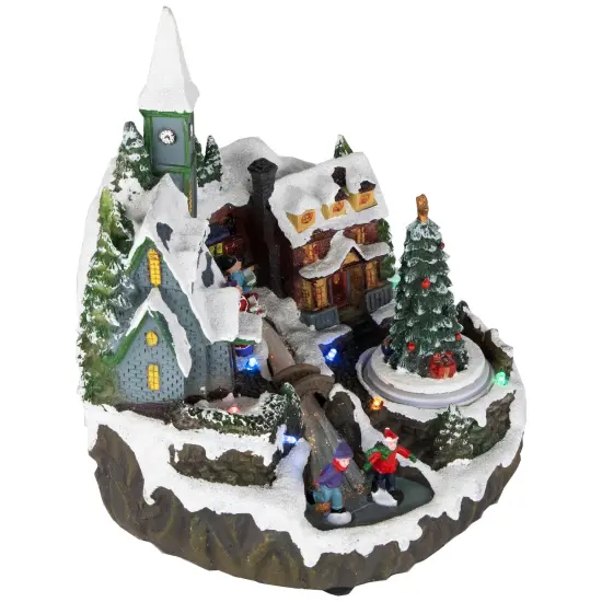 Northlight LED Lighted Animated and Musical Christmas Village Display Decoration - 9.25" Multi {4}