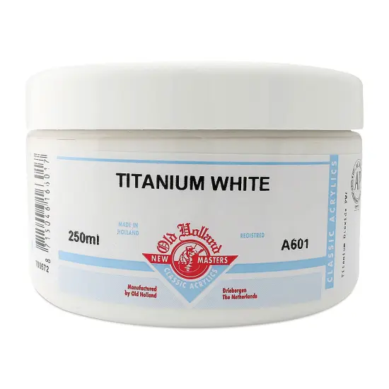 Old Holland New Masters Classic Acrylics - Titanium White, 250 ml jar {1}
