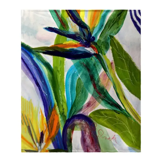 Betsy Drake Teal Paradise II Throw Multicolor {1}