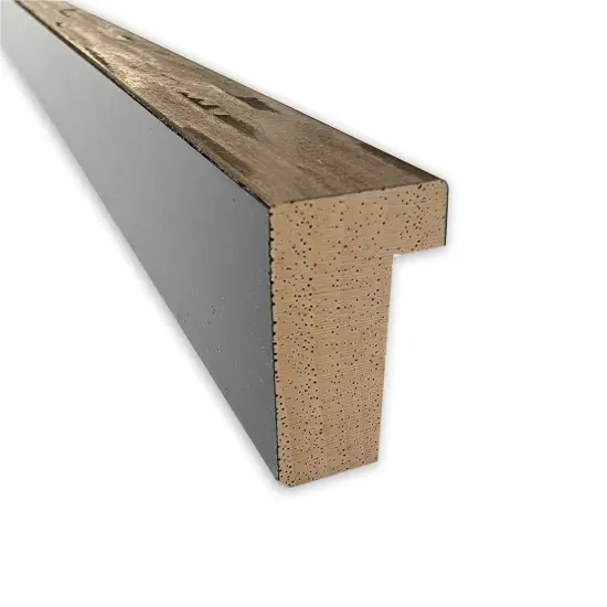 Imprint Wood Framed Corkboard, Natural Cork Imprint Light Bronze {2}