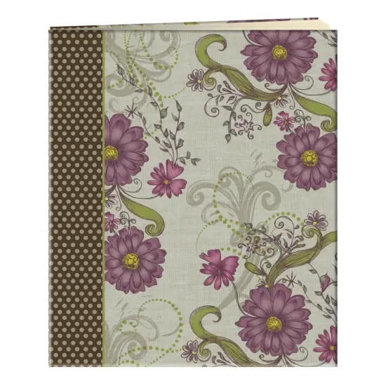 Pioneer Post Bound Album With Buff Pages 11.75"X14"-Berry Blossom {1}